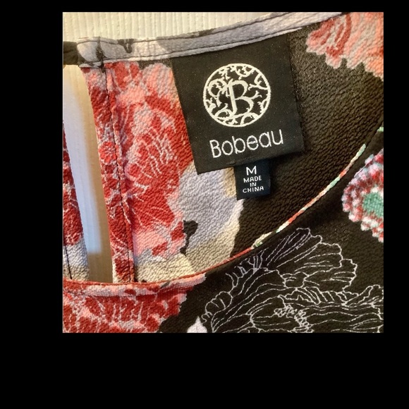 Like New Bobeau Floral Print Bohemian Cottage Core Bell Sleeve Flowy Top - M - Picture 7 of 9